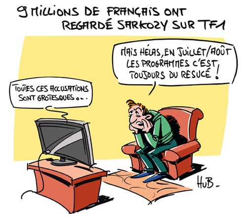 9 millions de téléspectateurs pour Sarkozy sur TF1